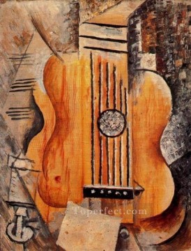 Pablo Picasso Painting - Jaime Eva Guitarra 1912 Pablo Picasso